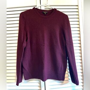 Quince Women's Deep Purple Cashmere Crewneck Sweater